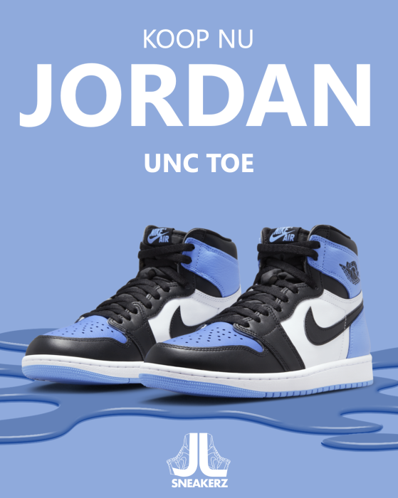Jordan 1 UNC toe